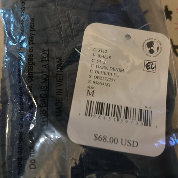 Free People We The Free Sylvie Long Sleeve NWT dark denim blue small medium - Picture 5 of 5